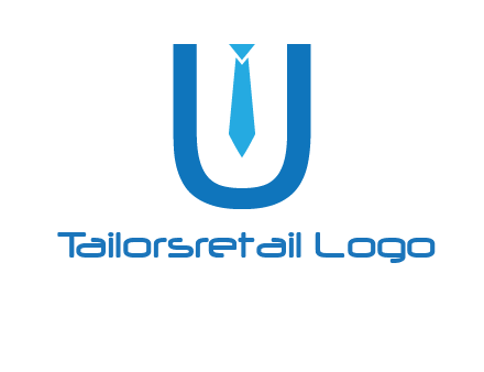 tie in the letter u logo