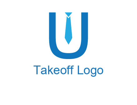 tie in the letter u logo