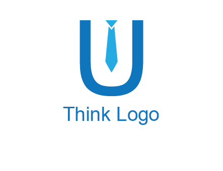 tie in the letter u logo