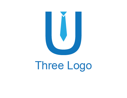 tie in the letter u logo
