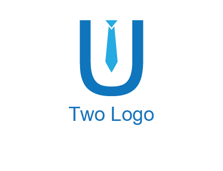 tie in the letter u logo