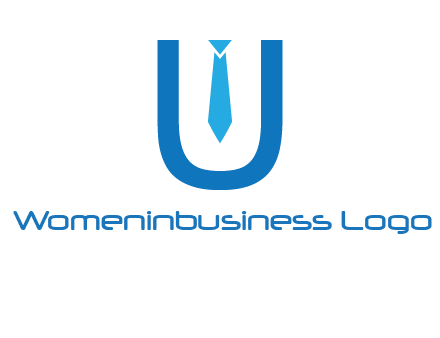 tie in the letter u logo