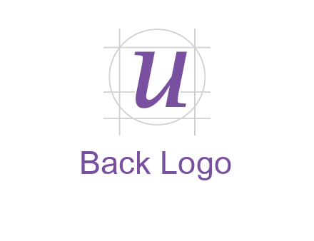 Letter u in circle logo