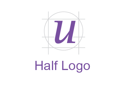 Letter u in circle logo