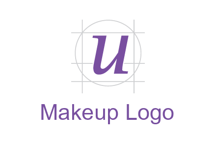 Letter u in circle logo
