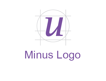 Letter u in circle logo