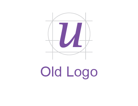 Letter u in circle logo
