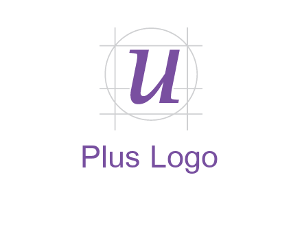 Letter u in circle logo
