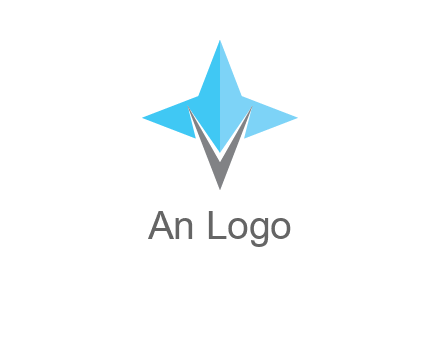 letter v star logo