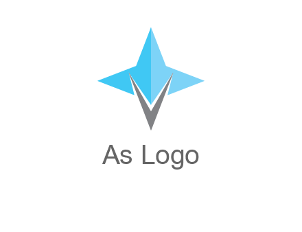 letter v star logo