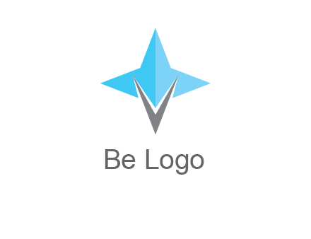 letter v star logo