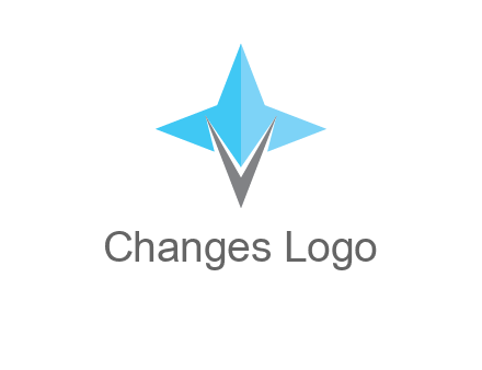 letter v star logo