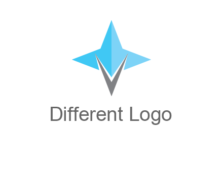 letter v star logo