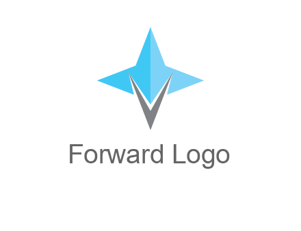 letter v star logo