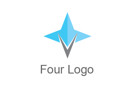 letter v star logo