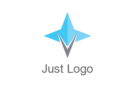 letter v star logo