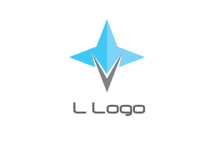 letter v star logo
