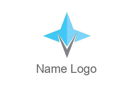 letter v star logo