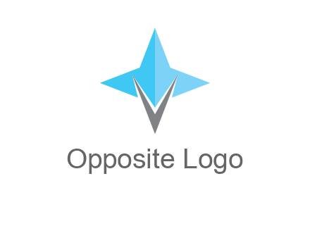 letter v star logo