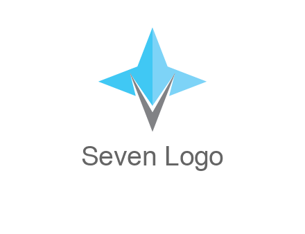 letter v star logo