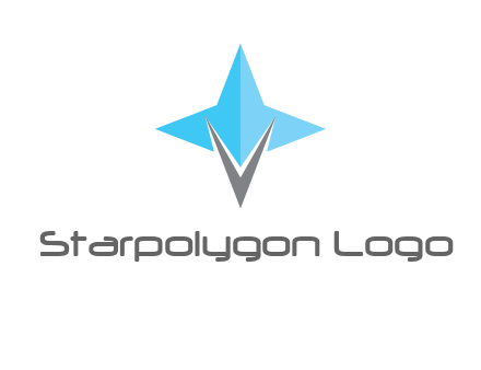 letter v star logo