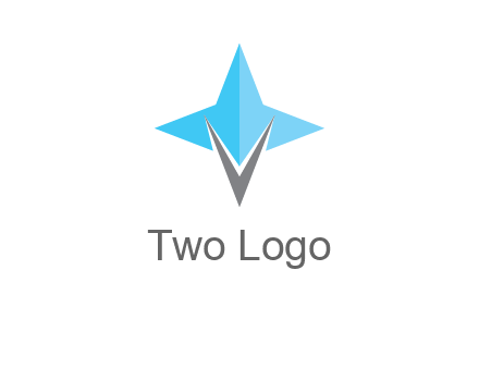 letter v star logo