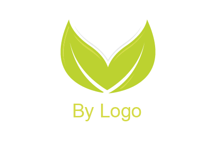 letter v leaves logo