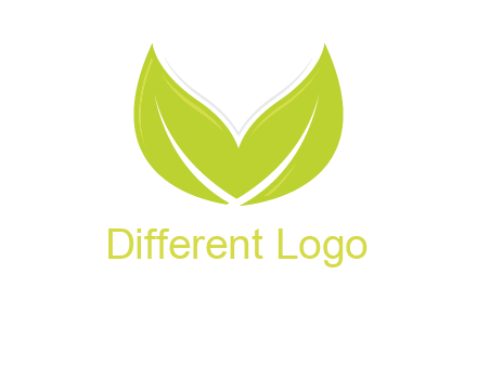 letter v leaves logo