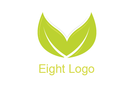 letter v leaves logo