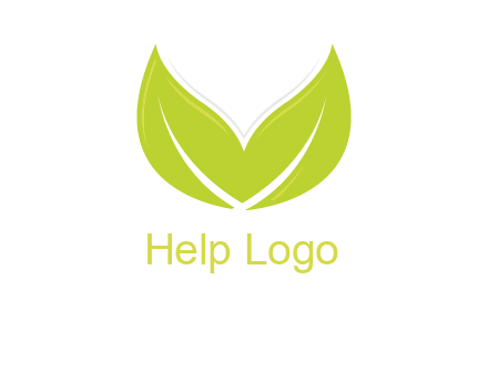 letter v leaves logo