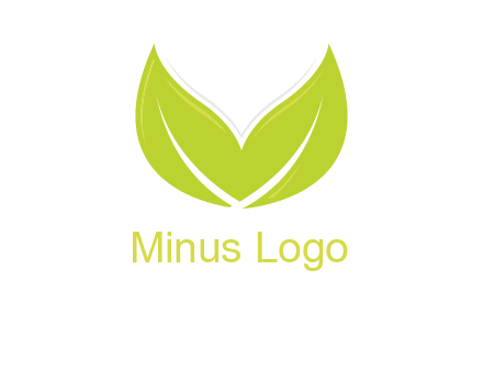 letter v leaves logo