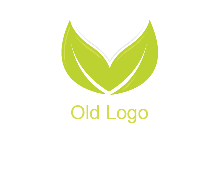 letter v leaves logo