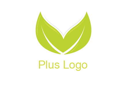 letter v leaves logo