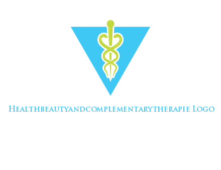caduceus in triangle logo