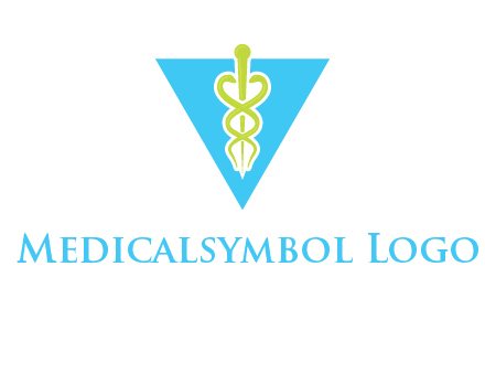 caduceus in triangle logo
