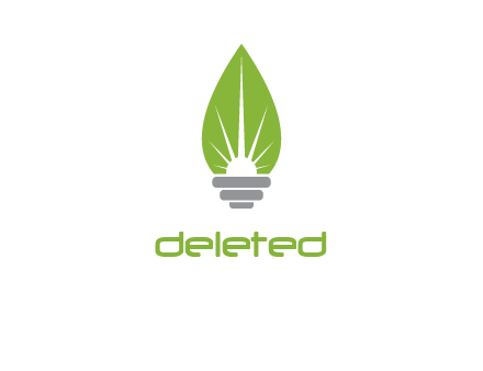 leaf bulb logo