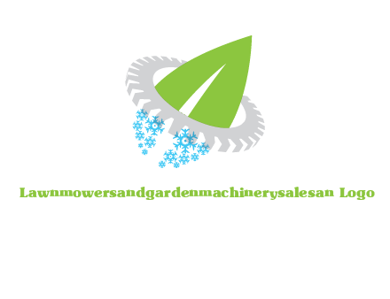 leaf and snowflake logo