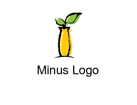leaf on vase icon