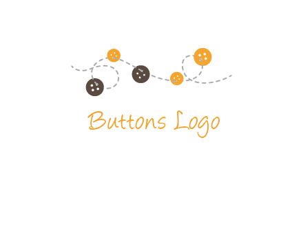 buttons and sewing logo