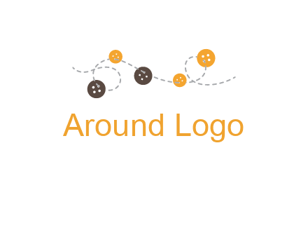 buttons and sewing logo