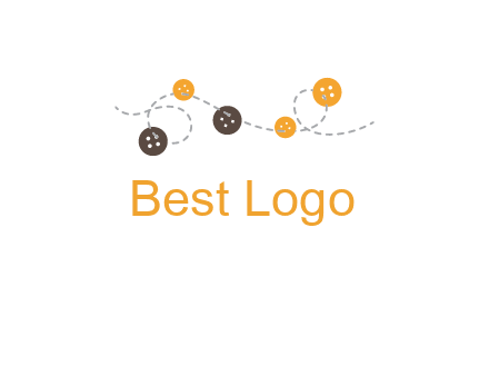 buttons and sewing logo