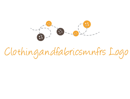 buttons and sewing logo