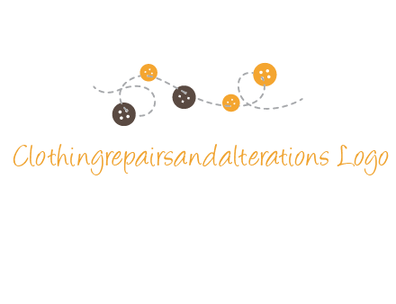 buttons and sewing logo