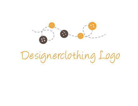 buttons and sewing logo