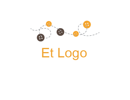 buttons and sewing logo