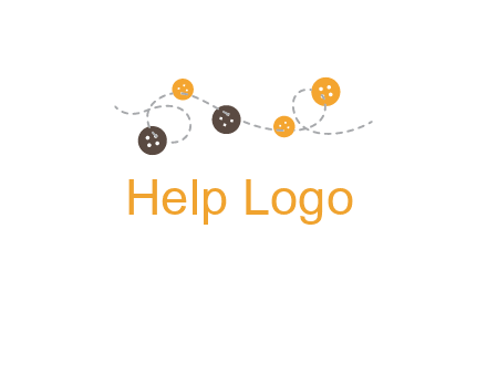 buttons and sewing logo