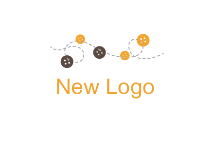 buttons and sewing logo