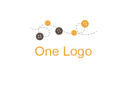 buttons and sewing logo