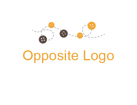 buttons and sewing logo