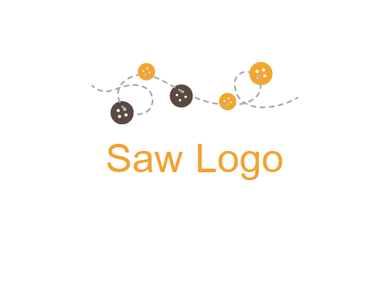 buttons and sewing logo